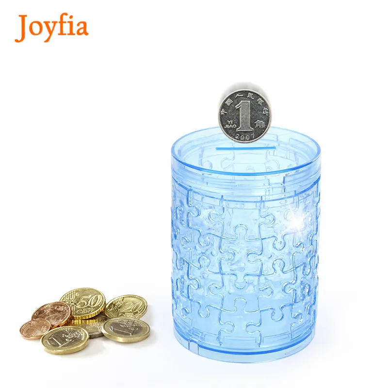 3D Кристалл Головоломка DIY сборка пазл милый копилка коробка для денег карандаш