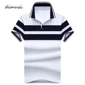 Мужская дышащая хлопковая рубашка-поло DIMUSI, Повседневная рубашка с коротким рукавом и отложным воротником, 5XL,TA107, для лета