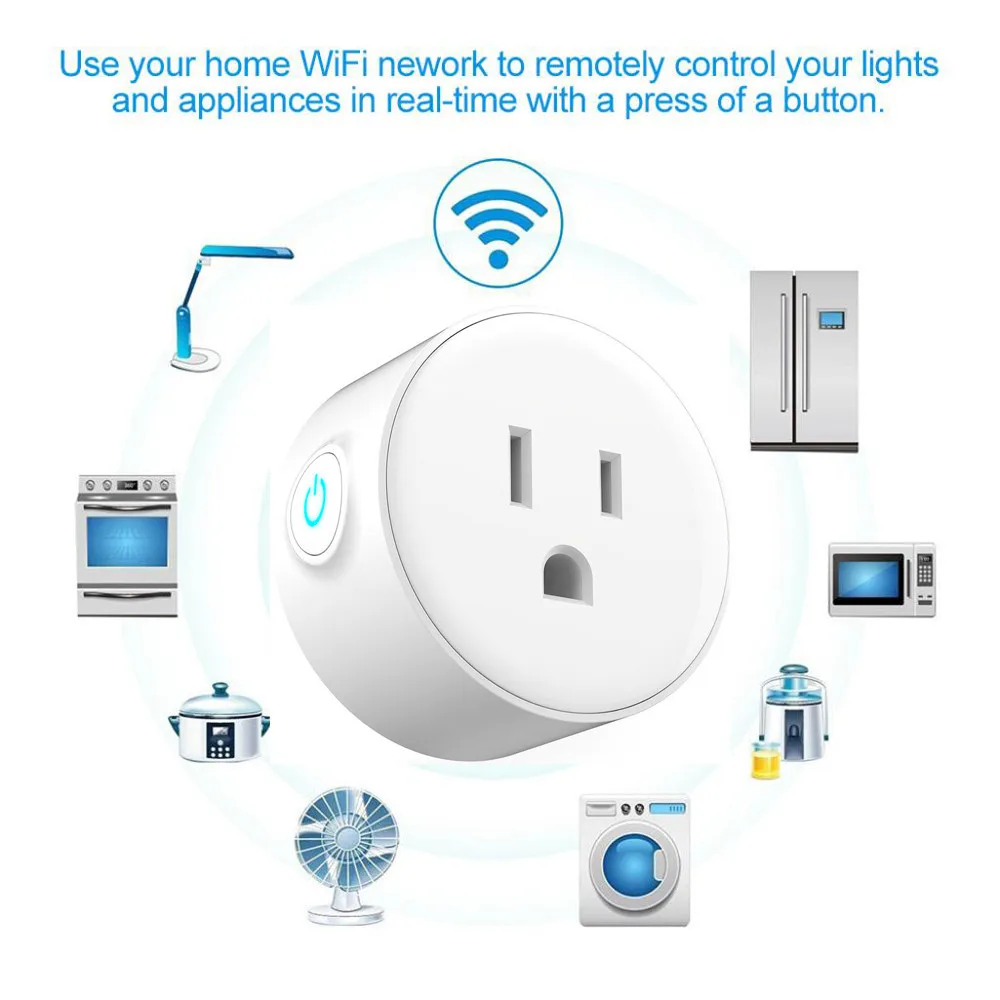Умная розетка зарядного устройства для США типа WiFi пульт дистанционного