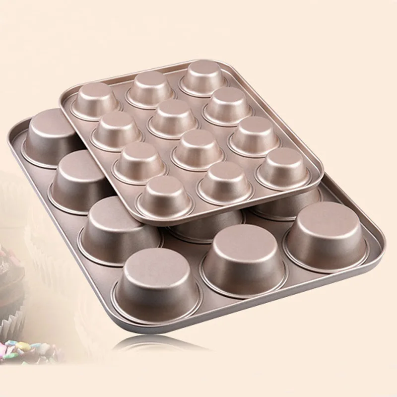 Антипригарная металлическая Форма для пудинга 12 отверстий форма кексов