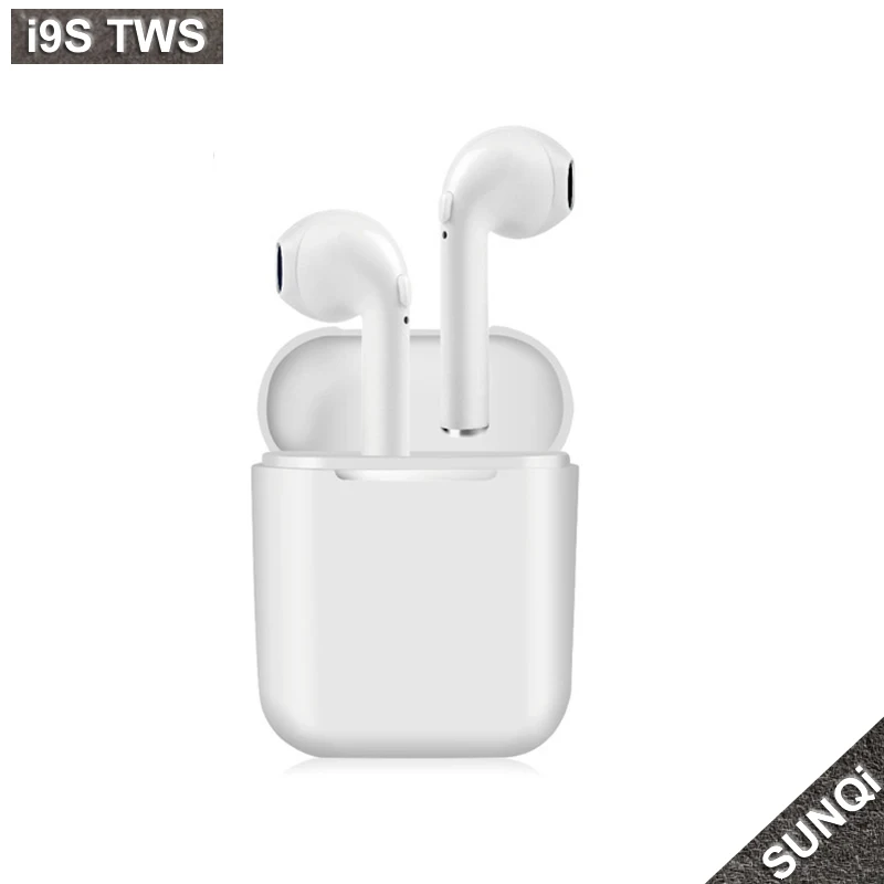 SunQi I9S TWS беспроводные наушники Bluetooth гарнитура стерео невидимые наушники-капли с