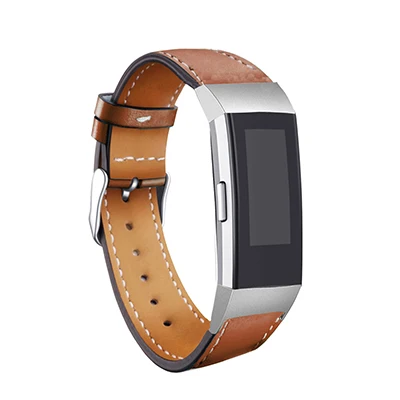 Замена Fitbit Charge 3 полосы кожаный ремешок сменный Смарт фитнес-часы с нержавеющей рамкой для Charge3 - Цвет: style 5