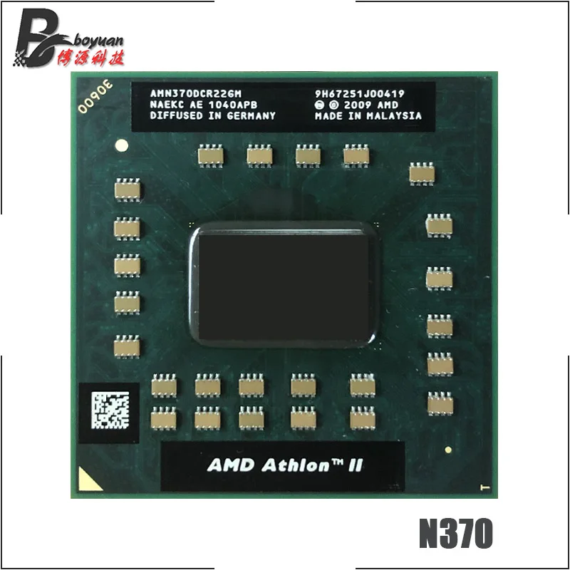 AMD Athlon II двухъядерный мобильный N370 2 5 ГГц двухпоточный процессор AMN370DCR22GM разъем