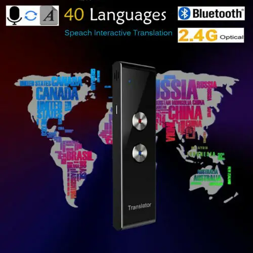 Новый портативный Bluetooth Smart 40 + языки 2 4G переводчик двухсторонний голосовой T8 в
