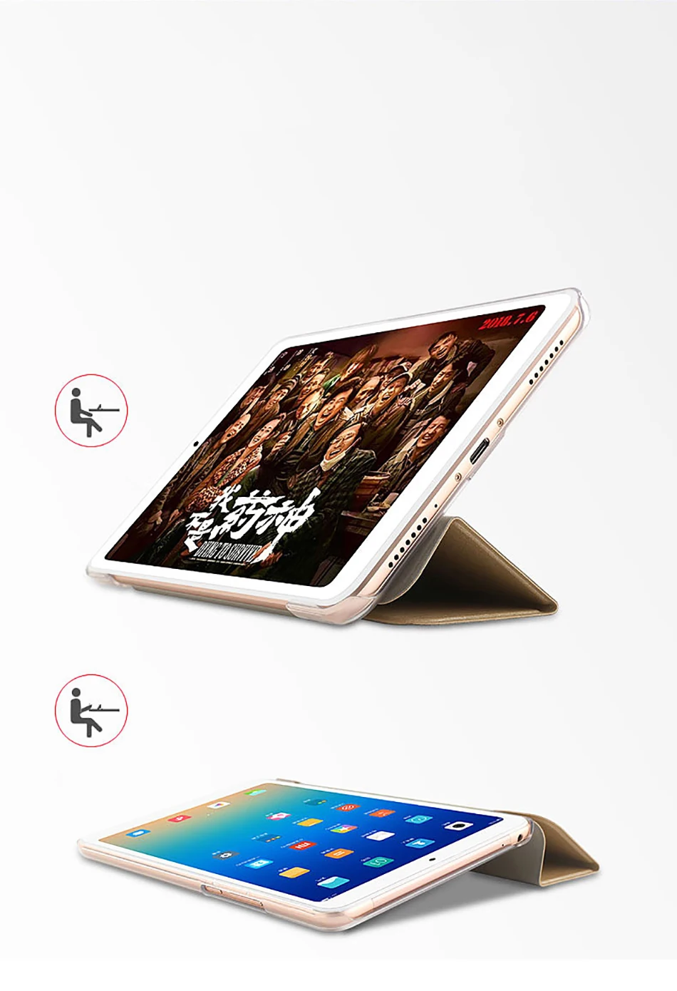 Чехол ZEAMAR для Xiaomi mi Pad 4 Plus 10,1 ''кожаный смарт-чехол с подставкой для mi pad 4 Plus чехол с функцией автоматического сна/пробуждения
