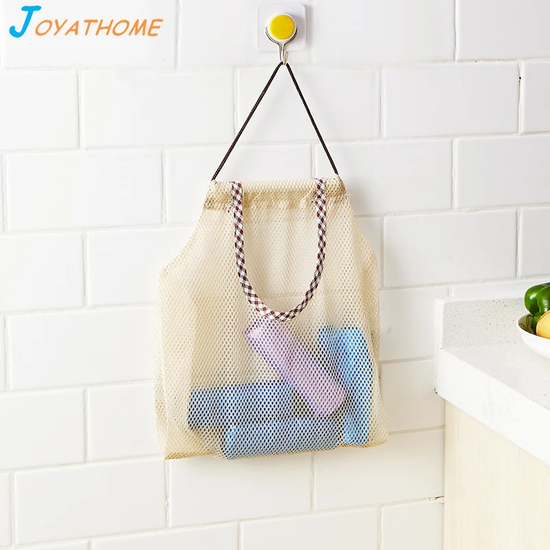 Joyathome кухонная сетка для хранения овощей Сетчатая Сумка сумка на шнурке