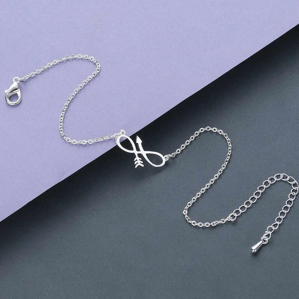 Creative Arrow Bracelet Stainless Steel Cute Number 8 Mother's Day Gift Gracias Regalo | Украшения и аксессуары