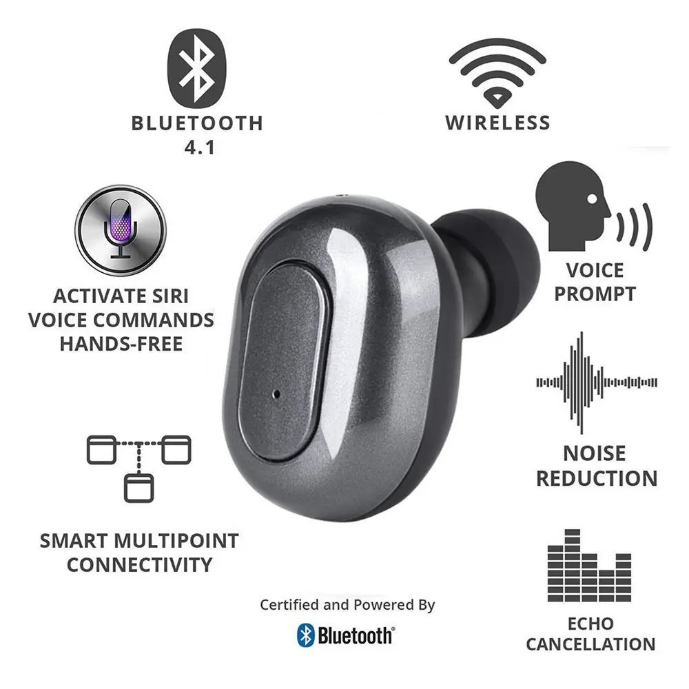 LONGET беспроводные Bluetooth наушники маленькие Беспроводные с микрофоном и зарядкой