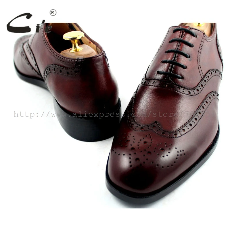 Мужские туфли оксфорды из натуральной телячьей кожи с круглым носком|shoes color|shoes