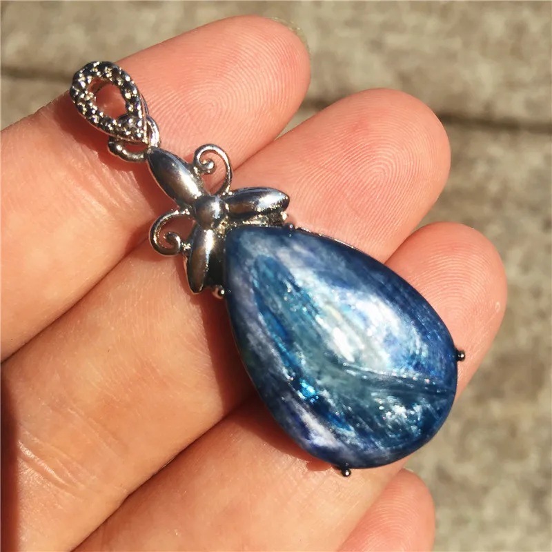 1 шт. красивый натуральный bluestone lady kyanite Кулон Колье оптом натуральный камень подарок на день рождения