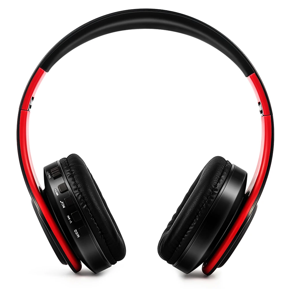 Модные складные беспроводные наушники Bluetooth 4 0 стереогарнитура 3 5 мм проводные