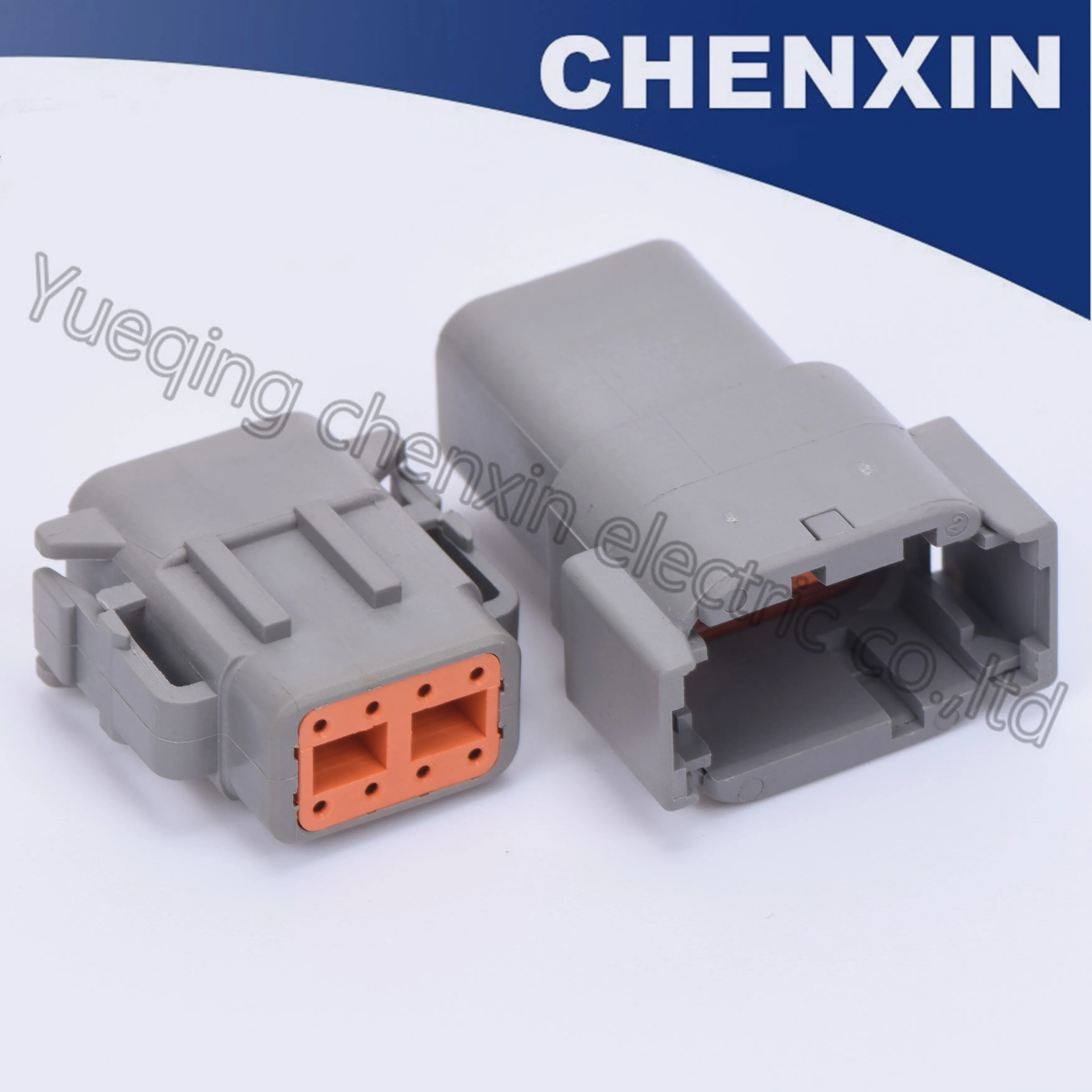 Серый 8-контактный автомобильный водонепроницаемый автоматический разъем 1 0