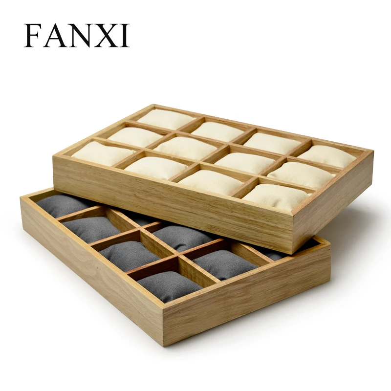 Поднос для демонстрации ювелирных изделий FANXI 12 ячеек органайзер часов и