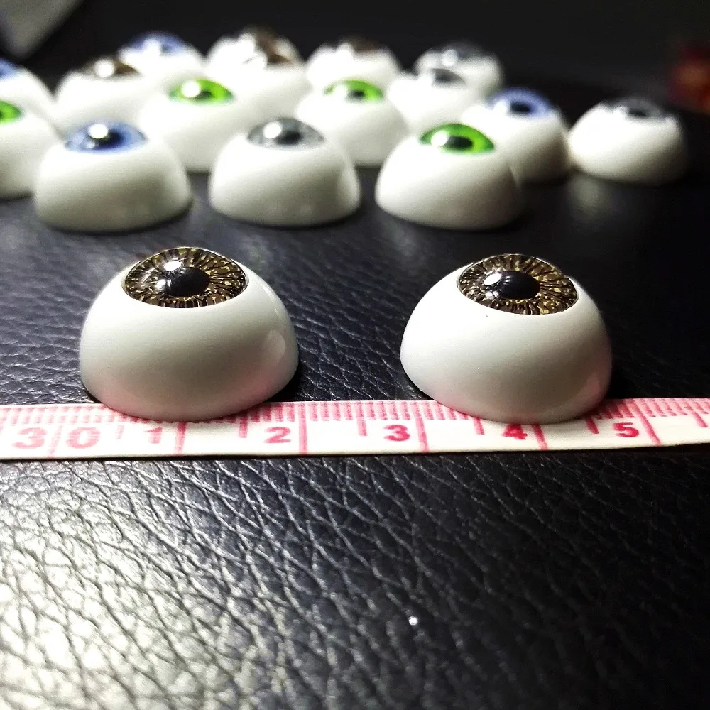 Глаза кукольные полукруглые 40 шт. (20 пар) 20 мм/22 мм |