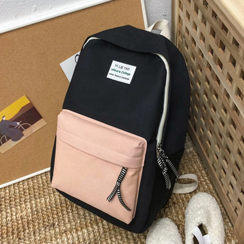 2019 Модные женские рюкзаки подходящие по цвету большие школьные сумки для девочек