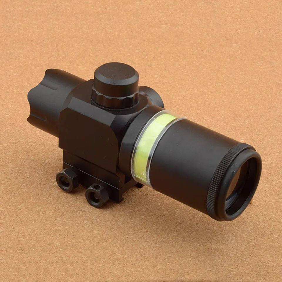 

Tactical 2x28 Green Optical Fiber Dot Sight Riflescope Suit 20mm Weaver Picatinny Rail Mount for Rifle Airsoft Scope Hunting