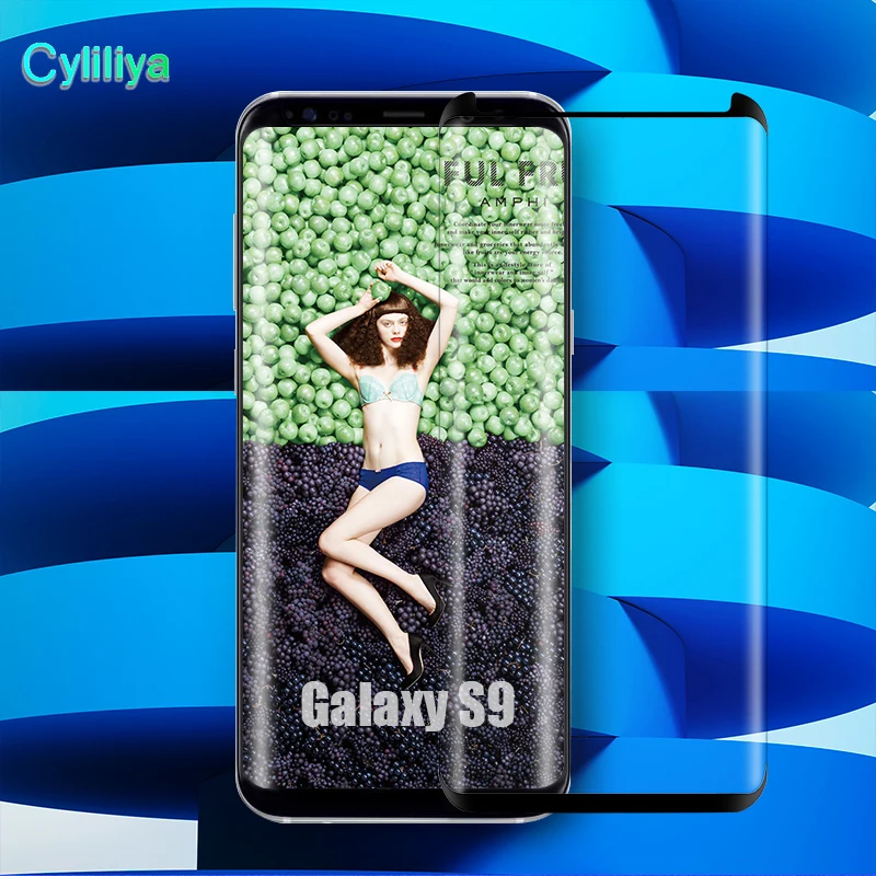 1 шт. закаленное стекло для защиты экрана Samsung Galaxy S9 S8 Plus 3D изогнутая пленка