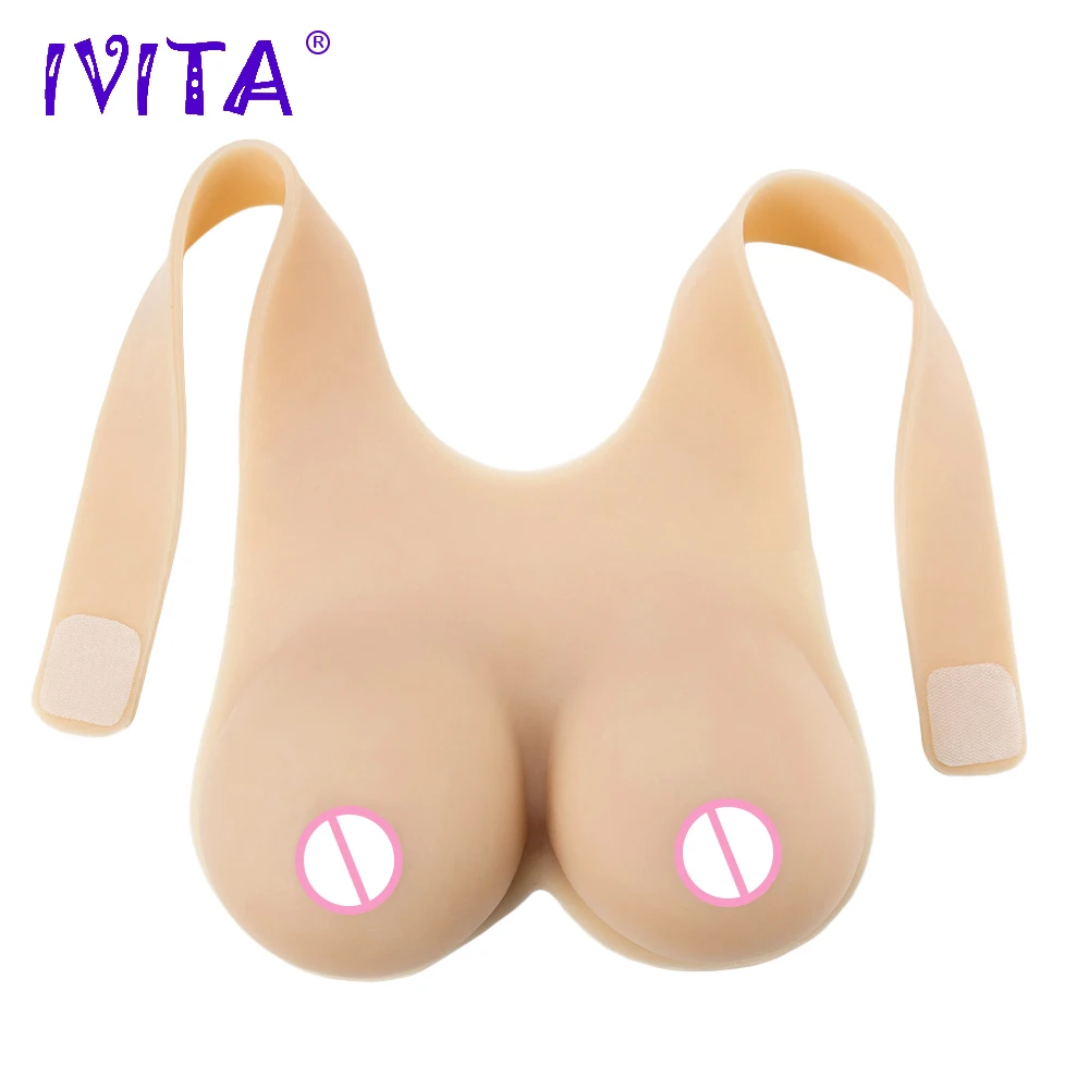Реалистичные Силиконовые груди IVITA 3200g искусственные поддельные для