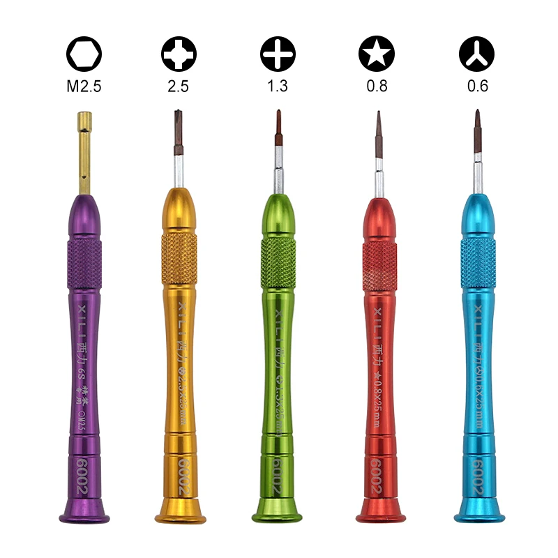 UANME 5 шт. Набор прецизионных металлических отверток для Apple iPhone X 8 8plus 7plus 6splus