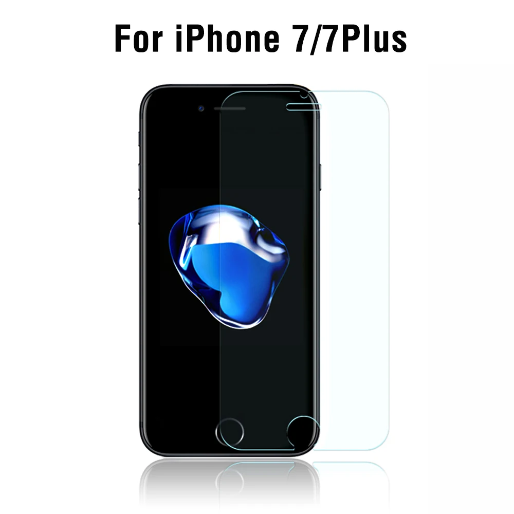 100 шт./лот оптовая продажа для Apple iPhone 7 Plus Премиум Закаленное стекло Защита экрана