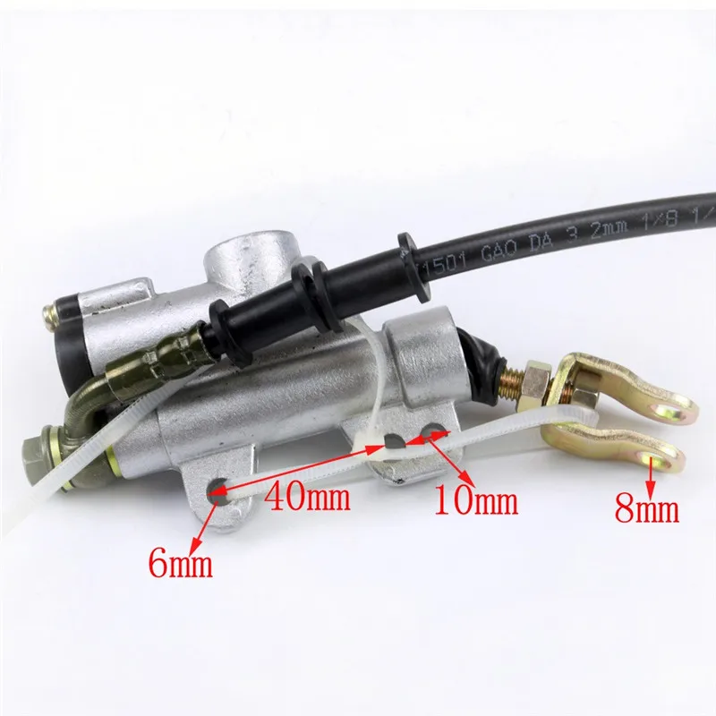 TDPRO мотоциклетные тормоза заднего в сборе главный цилиндр суппорт для ATV Quad Go Karts