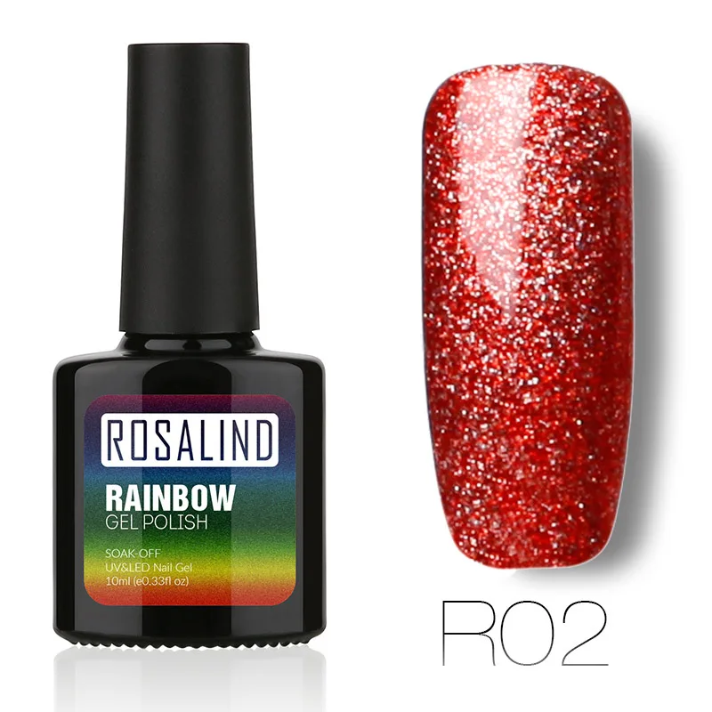 R02 ROSALIND 10 мл,гель лак,лак для ногтей,Радужный гель,для маникюра,все для маникюра,топ база для ногтей - Цвет: R02