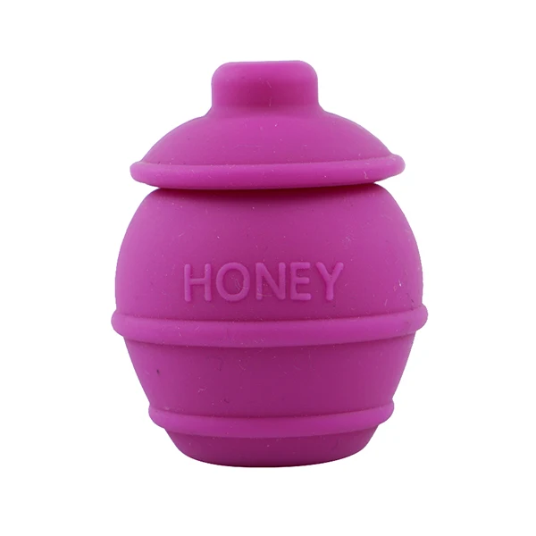 purple 35 мл honey bee honey Dab Box пчелиный контейнер для насекомых, отличные силиконовые контейнеры с антипригарным покрытием, силиконовая банка для хранения жидкого крема - Цвет: purple