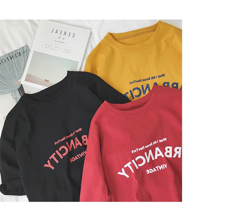 Корейский кавайный мультфильм печатных футболка для женщин досуг свободные короткий рукав универсальные футболки harajuku ulzzang уличная одежда белые топы