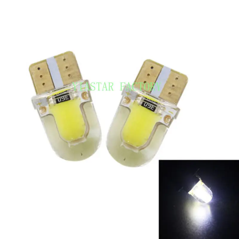 Yiastar 200X Auto светодиодный 10 Led холодный белый 194 W5W 168 COB кварцевая Автомобильная