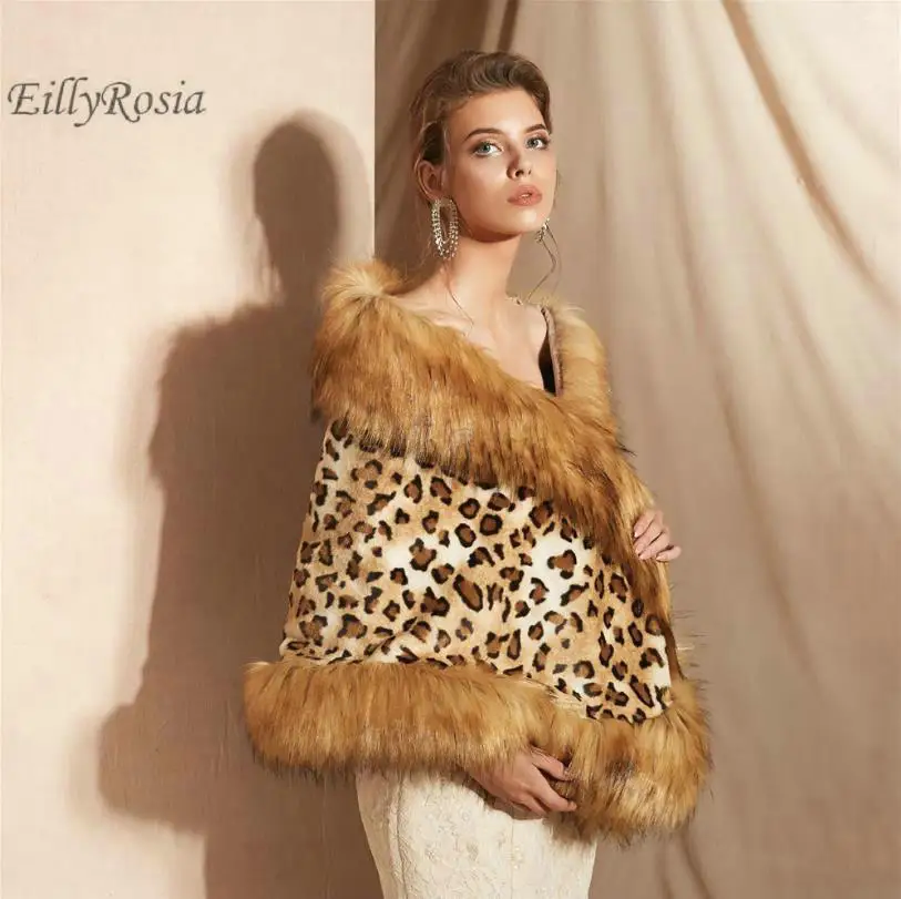 Женская накидка из искусственного меха модные свадебные накидки зимняя