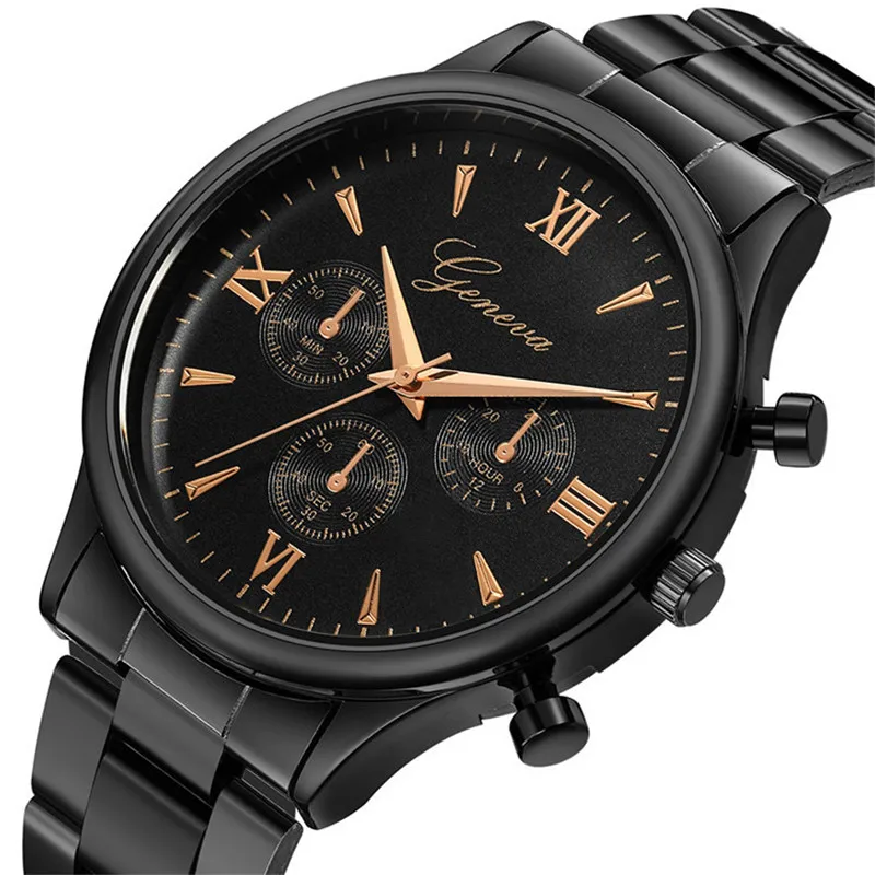 Мужские часы 2018 новые модные креативные с тремя глазами и большим циферблатом