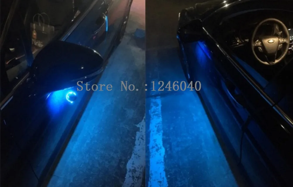 Светодиодный светильник под боковым зеркалом для Ford Edge/Explorer FLEX SEL Fusion Raptor Mondeo MK5 aurus Everest F-150 Mustang