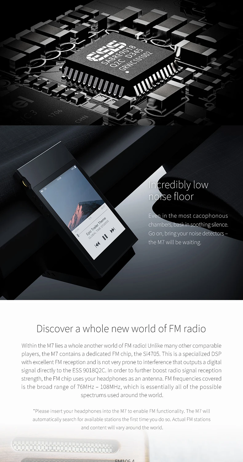 FiiO металлический чехол M7 Bluetooth 4,2 aptx-hd LDAC Hi-Res сенсорный ЖК-экран мини Музыка MP3 Воспроизведение с fm-радио(черный/красный/синий/серебристый