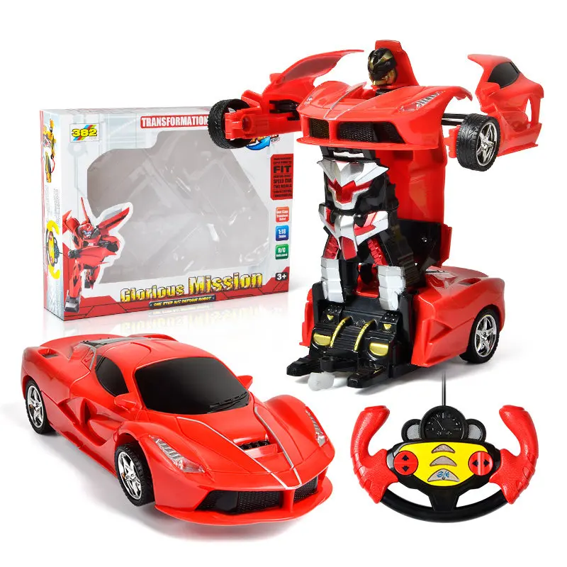 Ferrar Red Box 2 Дропшиппинг Электрический Радиоуправляемый автомобиль Трансформация Роботы спортивные транспортные средства дистанционное управление деформационные автомобили радиоуправляемая Боевая игрушка для детей подарок - Цвет: Ferrar Red Box 2
