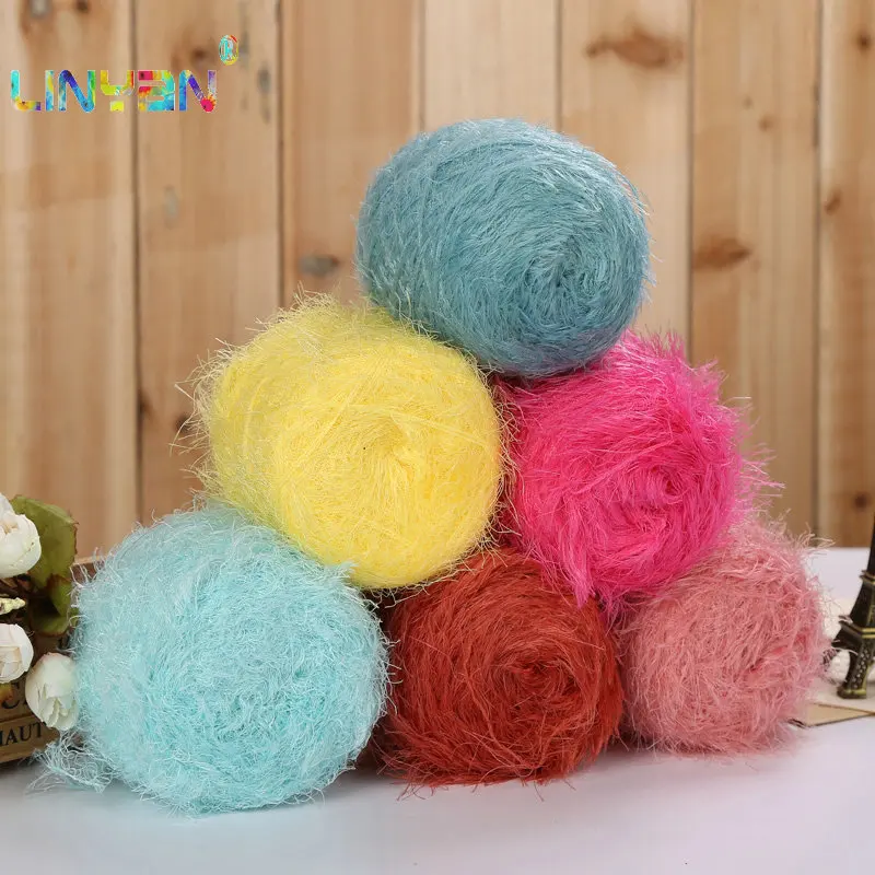 250 г льняная нить для вязания крючком беличья ручная плетеная чистая кашемировая