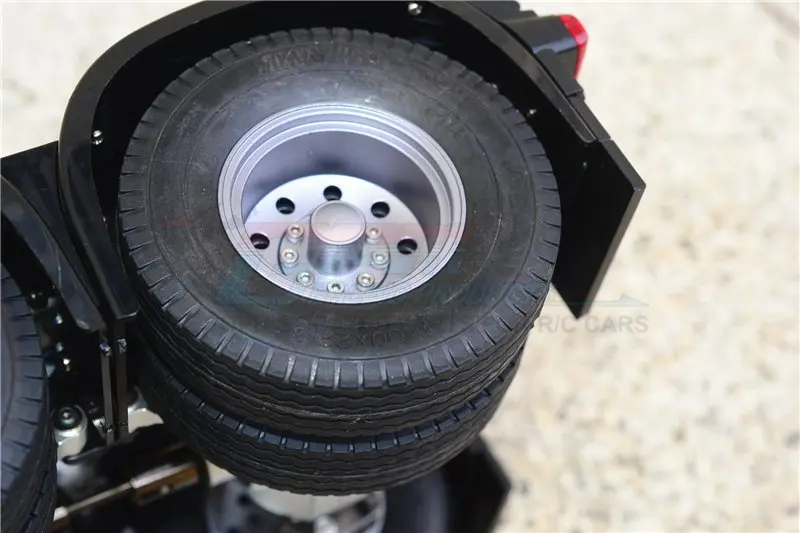 Алюминиевое заднее колесо с 9 отверстиями конструкция-набор для 1/14 Tamiya RC TRUCK 2