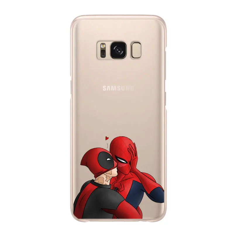 Deadpool Marvel Wade Winston Wilson прозрачный силиконовый чехол из ТПУ для Samsung S5 S6 S7 S6Edge S8 S9 S8Plus