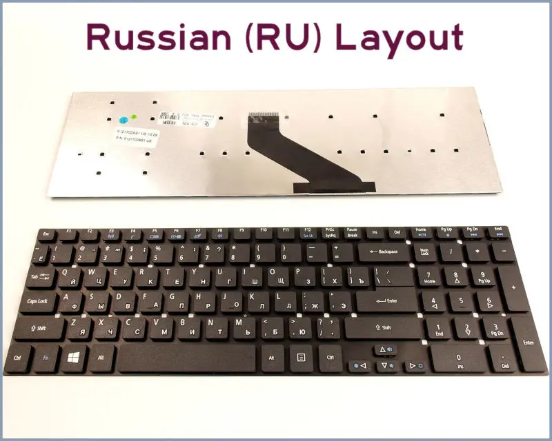 Новая русская версия клавиатуры для ноутбука Acer Aspire|version office|version mp3new version phone |