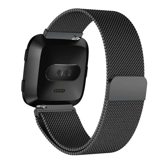 2 Металлический браслет из нержавеющей стали для Fitbit Versa/Versa 2 ремешок на запястье Миланская петля магнитный браслет для мужчин и женщин размер умные аксессуары - Цвет: 2