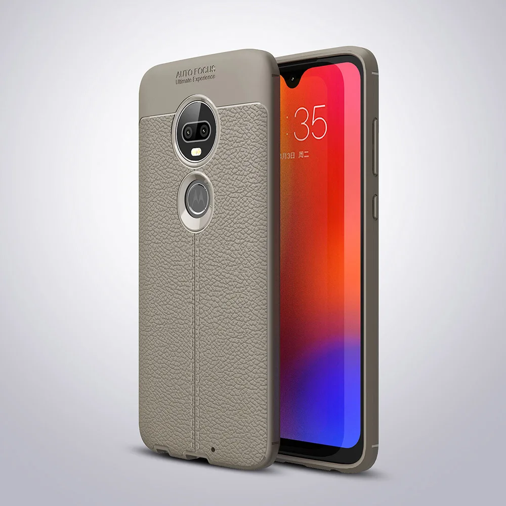 gray Tigenkey Модный Ретро мягкий чехол для телефона для moto rola moto G5 G5S G6 G7 plus g7 power Z3 Z4 play P40 противоударный чехол для телефона - Цвет: gray