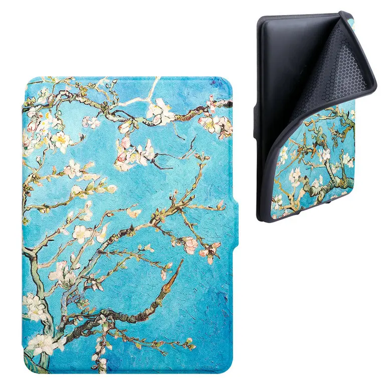 Apricot ТПУ чехол для Amazon Kindle Paperwhite 1/2/3 Smart Cover живопись для чтения электронных книг чехол для Kindle Paperwhite 1/2/3 с автоматическим включением/Sleep(Пробуждение/спящий режим - Цвет: Apricot