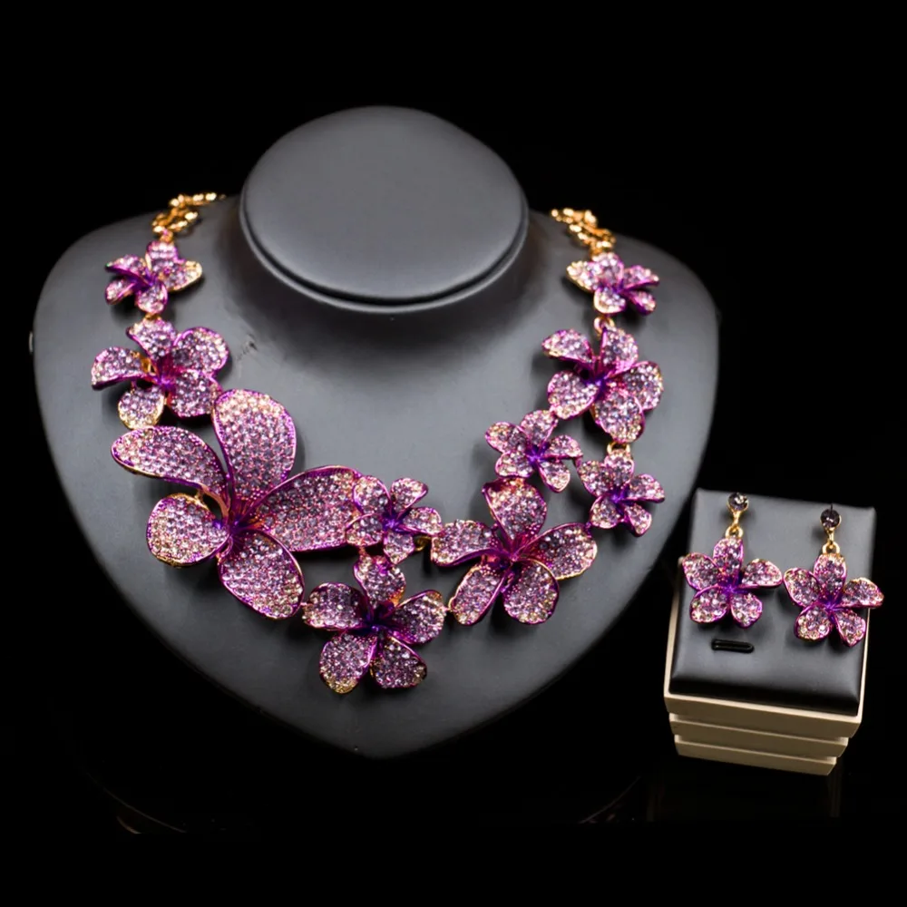 LAN дворец parure bijoux femme (украшения своими руками) Свадебный комплект ювелирных