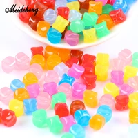 910mm acrylic jelly beads colorful four angles solid beads for jewelry making diy decoration handmade kids toys bracelets
