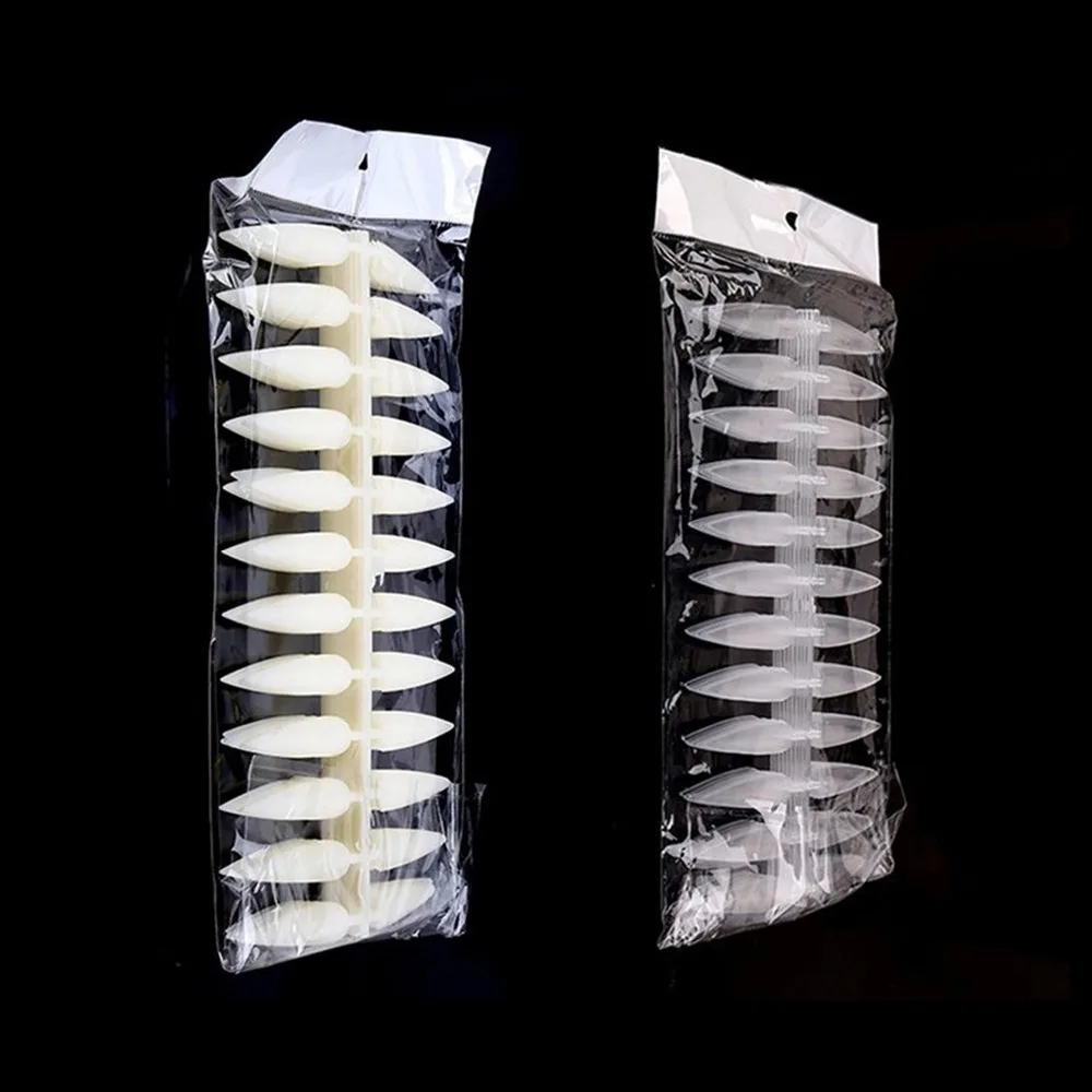 10 шт./пакет длинные шпильки накладные ногти художественные советы Натуральный