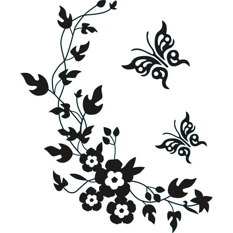 Цветочный Цветок Туалет декоративные виниловые наклейки Современные настенные