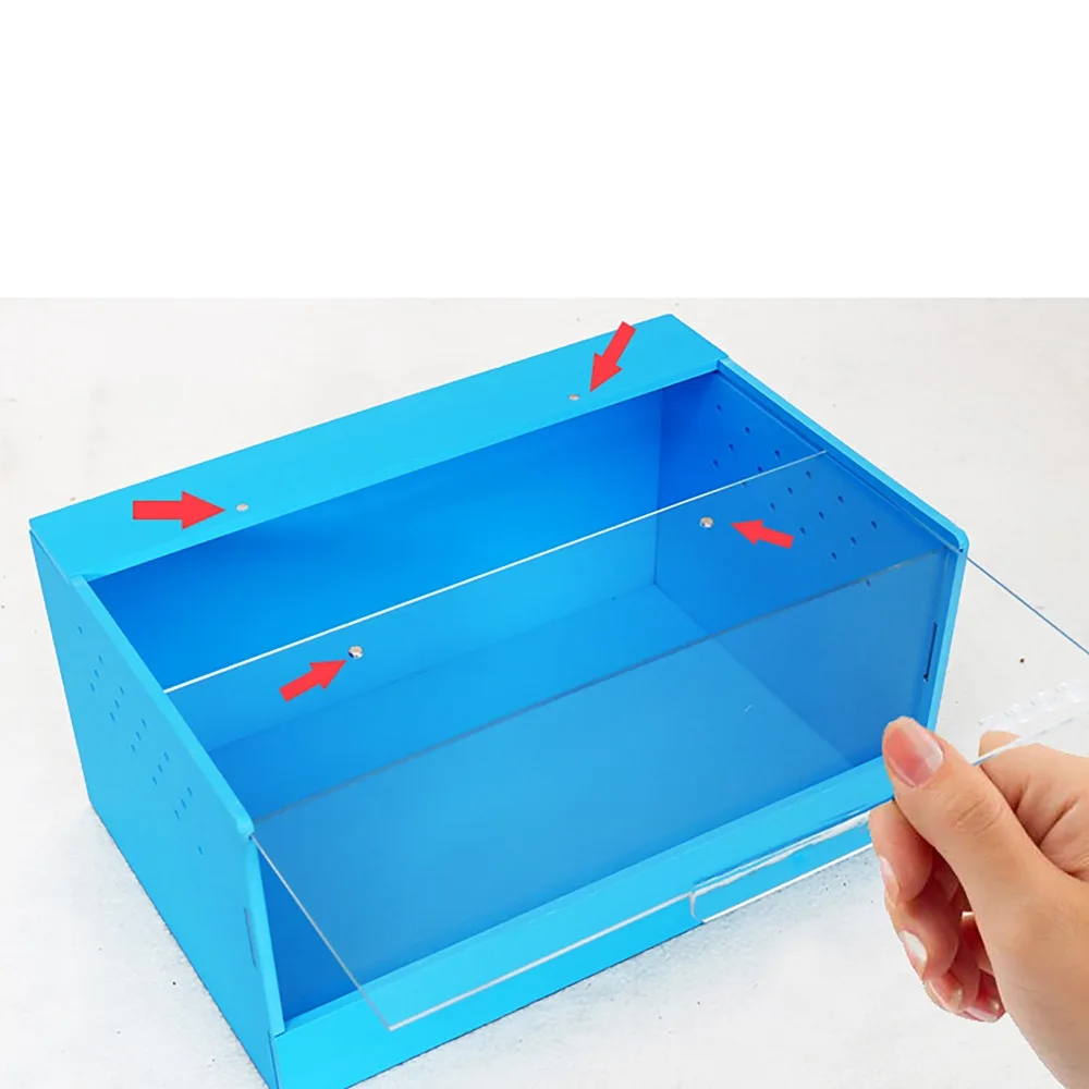 Ящик для рептилий акриловые обход ПЭТ ящик насекомых изделие отшельник миска