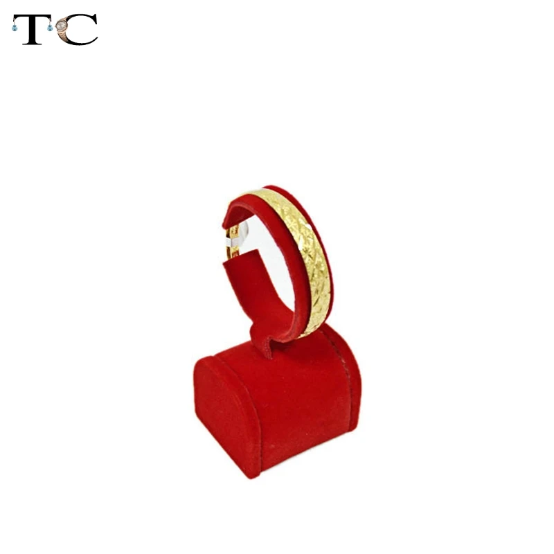 

Red Velvet Bangle Show Jewelry Displays Holder For Bangle Bracelet Stand 11cm high Watch Rack Free shipping