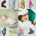 (65*35 см) мохеровые обертки ручной вязки Новорожденные обертки для фотосъемки подарок для будущей мамы реквизит для новорожденных