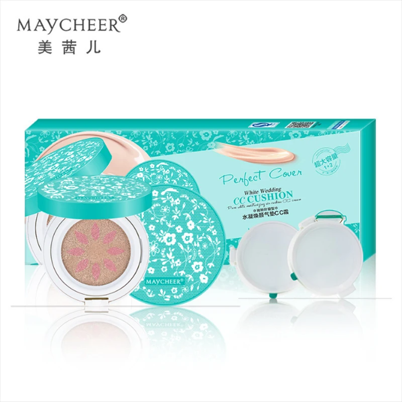 Бренд MAYCHEER air cushion CC крем стойкая увлажняющая питательная отбеливающая Вода 1+ 2 шт заменяет идеальную кожу