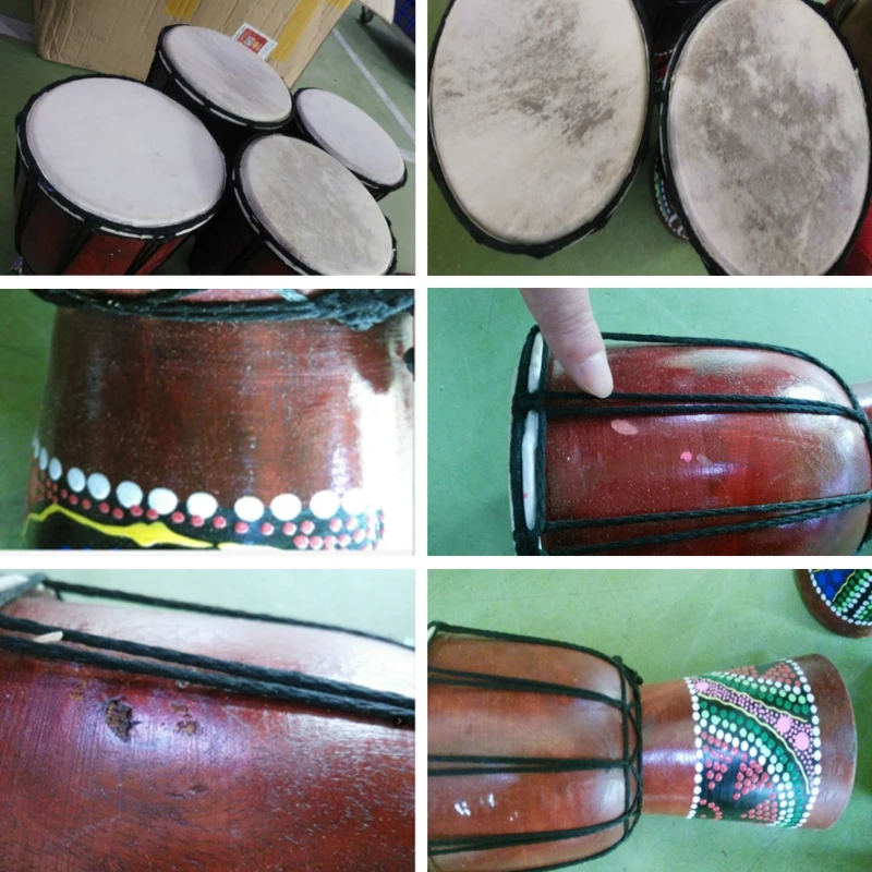 18 см/30 см Профессиональный Африканский Djembe барабан Bongo деревянный хороший звук музыкальный инструмент